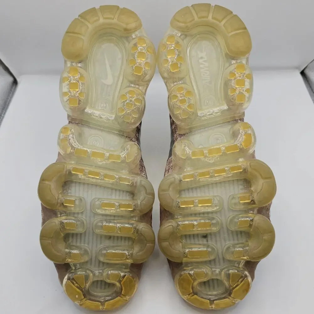 Nike Air Vapormax Flyknit String Metallic Womens 7 (UK 4.5) Running Shoes